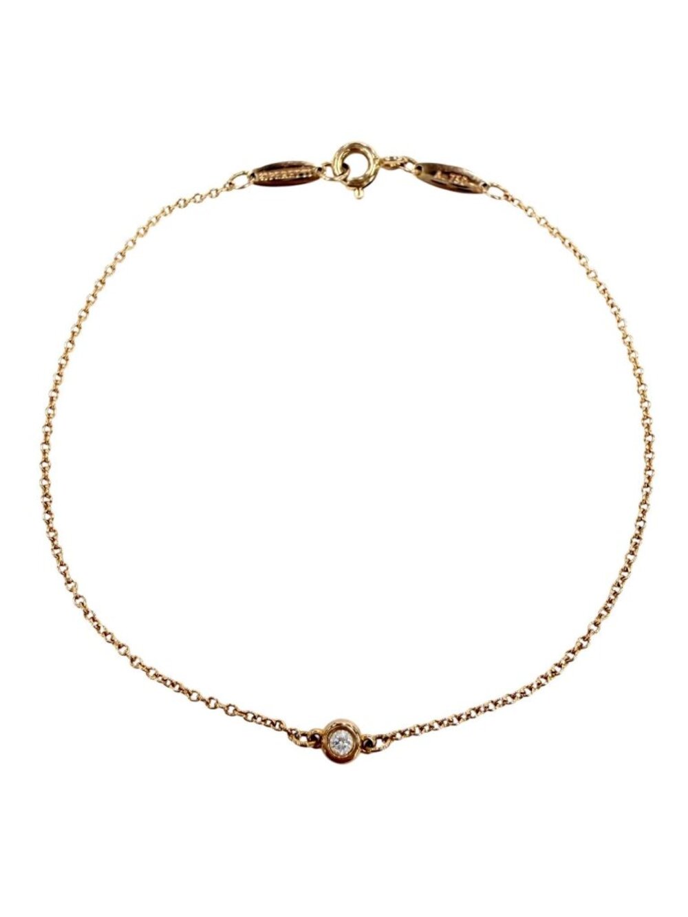 Tiffany & Co by the Yard 750 Diamond D Frame Included Bracelet